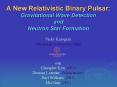 A New Relativistic Binary Pulsar: Gravitational Wave Detection and Neutron Star Formation PowerPoint PPT Presentation