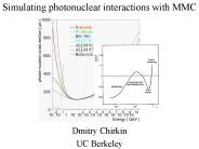 Simulating photonuclear interactions with MMC