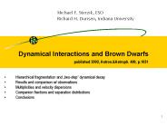 Dynamical Interactions and Brown Dwarfs