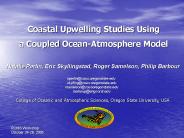 Natalie Perlin, Eric Skyllingstad, Roger Samelson, Philip Barbour