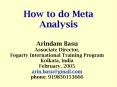 How to do Meta Analysis PowerPoint PPT Presentation