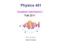 Physics 451 PowerPoint PPT Presentation