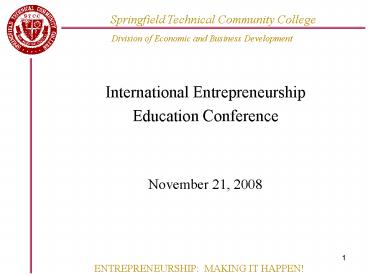 International Entrepreneurship