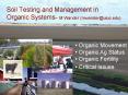 Soil Testing and Management in Organic Systems M'Wander mwanderuiuc'edu PowerPoint PPT Presentation