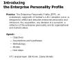 Introducing the Enterprise Personality Profile PowerPoint PPT Presentation