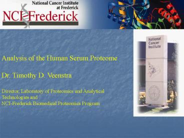 Analysis of the Human Serum Proteome