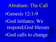 Abraham: The Call