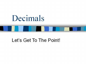 Decimals