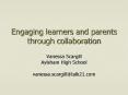 Engaging learners and parents through collaboration PowerPoint PPT Presentation