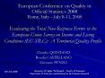 Evaluating the Total Non-Response Errors in the European-Union Survey on Income and Living Conditions (EU-SILC): A Territorial Quality Profile PowerPoint PPT Presentation