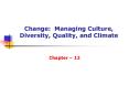 Change: Managing Culture, Diversity, Quality, and Climate PowerPoint PPT Presentation