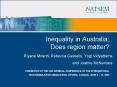 Inequality in Australia: Does region matter PowerPoint PPT Presentation