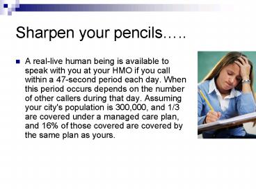 Sharpen your pencils''