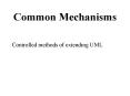 Common Mechanisms PowerPoint PPT Presentation