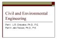 Civil and Environmental Engineering PowerPoint PPT Presentation