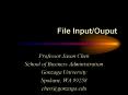 File InputOuput PowerPoint PPT Presentation