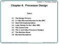 Chapter 4: Processor Design PowerPoint PPT Presentation