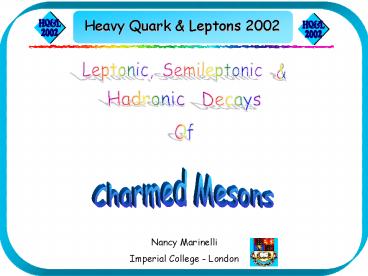 Heavy Quark