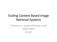Scaling Content Based Image Retrieval Systems