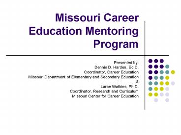 Missouri Career Education Mentoring Program