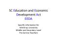 SC Education and Economic Development Act EEDA PowerPoint PPT Presentation