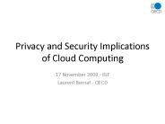 Privacy and Security Implications of Cloud Computing
