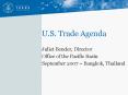 U'S' Trade Agenda PowerPoint PPT Presentation