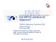 Did MPOA achieve its objective? TERENA Networking Conference 2000 Lisbon, Portugal 22-25 May 2000 PowerPoint PPT Presentation