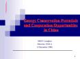 Energy Conservation Potentials and Cooperation Opportunities in China PowerPoint PPT Presentation