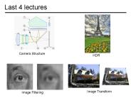 Last 4 lectures