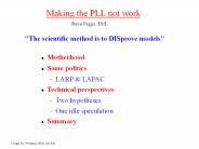 Making the PLL not work