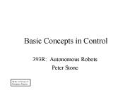 Basic Concepts in Control
