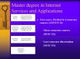 Master degree in Internet Services and Applications PowerPoint PPT Presentation