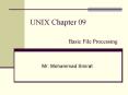 UNIX Chapter 09 Basic File Processing PowerPoint PPT Presentation