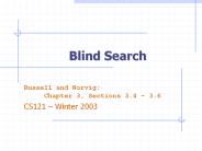 Blind Search