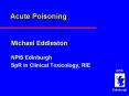 Acute Poisoning PowerPoint PPT Presentation