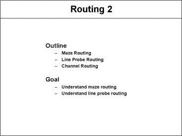 PPT – Routing 2 PowerPoint presentation | free to download - id: 270da4 ... image.