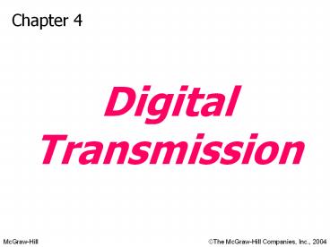 Digital Transmission