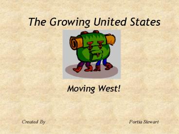 The Growing United States