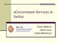 eGovernment Services in Serbia PowerPoint PPT Presentation