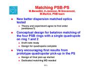 Matching PSBPS M'Benedikt, A'Jansson, M'Giovanozzi, M'Martini, PSB team
