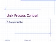 Unix Process Control