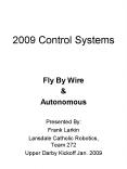 2009 Control Systems PowerPoint PPT Presentation