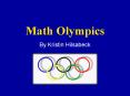 Math Olympics PowerPoint PPT Presentation
