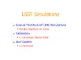 LSST Simulations PowerPoint PPT Presentation