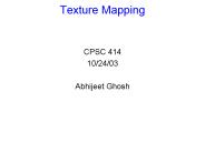 Texture Mapping