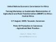 United Nations Economic Commission for Africa Training Workshop on Sustainable Modernization of Agri PowerPoint PPT Presentation