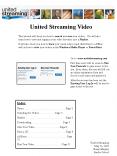 United Streaming Video PowerPoint PPT Presentation