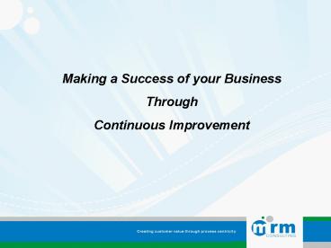 Making a Success of your Business