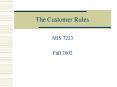 The Customer Rules PowerPoint PPT Presentation